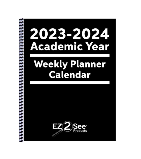 EZ2See Academic Weekly Planner in black cover
