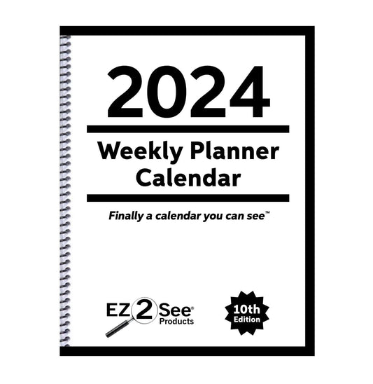 EZ2See Low Vision Weekly Planner Calendar
