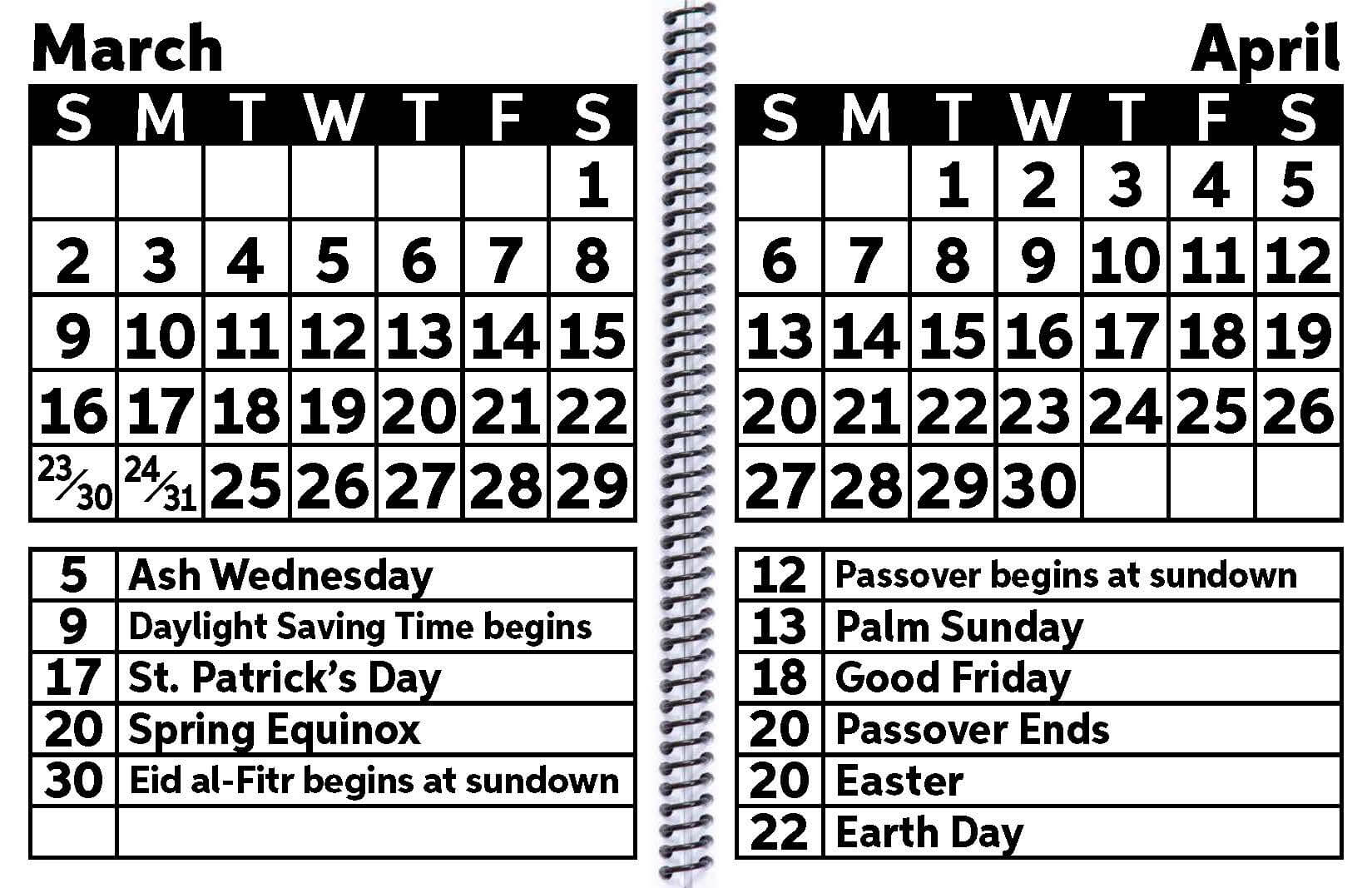 EZ2See 2026 Large Print Planner Easy to Read Calendar