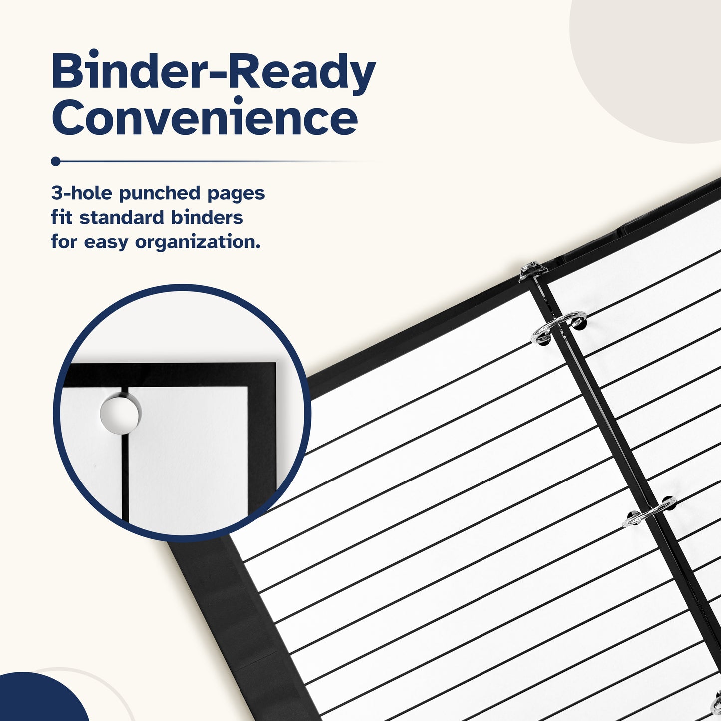EZ2See® Lined Paper — Bold Line Writing Paper for Low Vision
