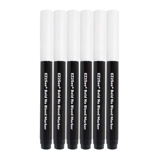 6 pack of bold no bleed markers