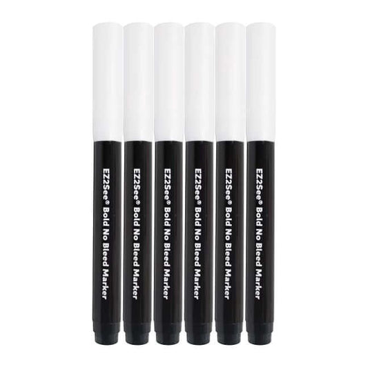 6 pack of bold no bleed markers